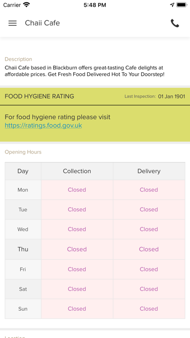Chaii cafe Screenshot 2 - AppWisp.com