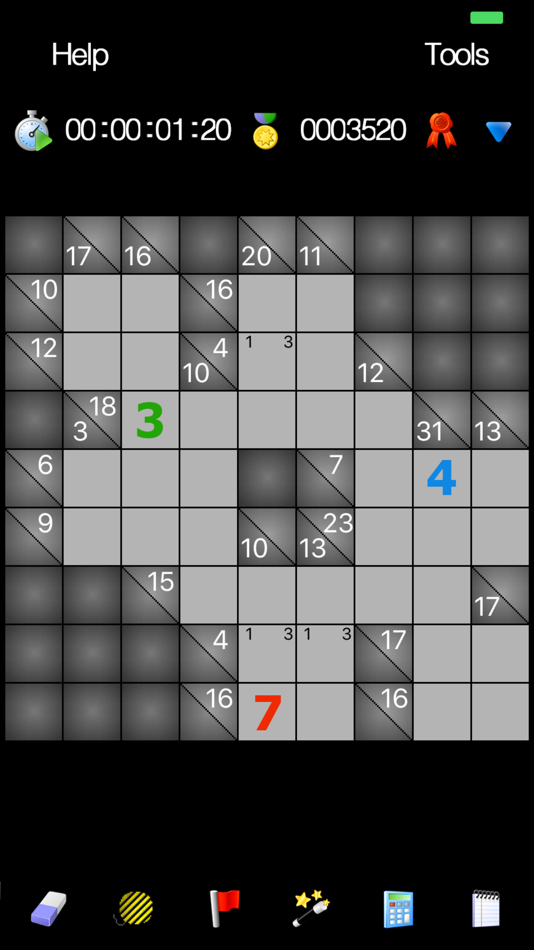 #4. Kakuro u (iOS) 由: The Chess Solitaire Sudoku Factory Ltd