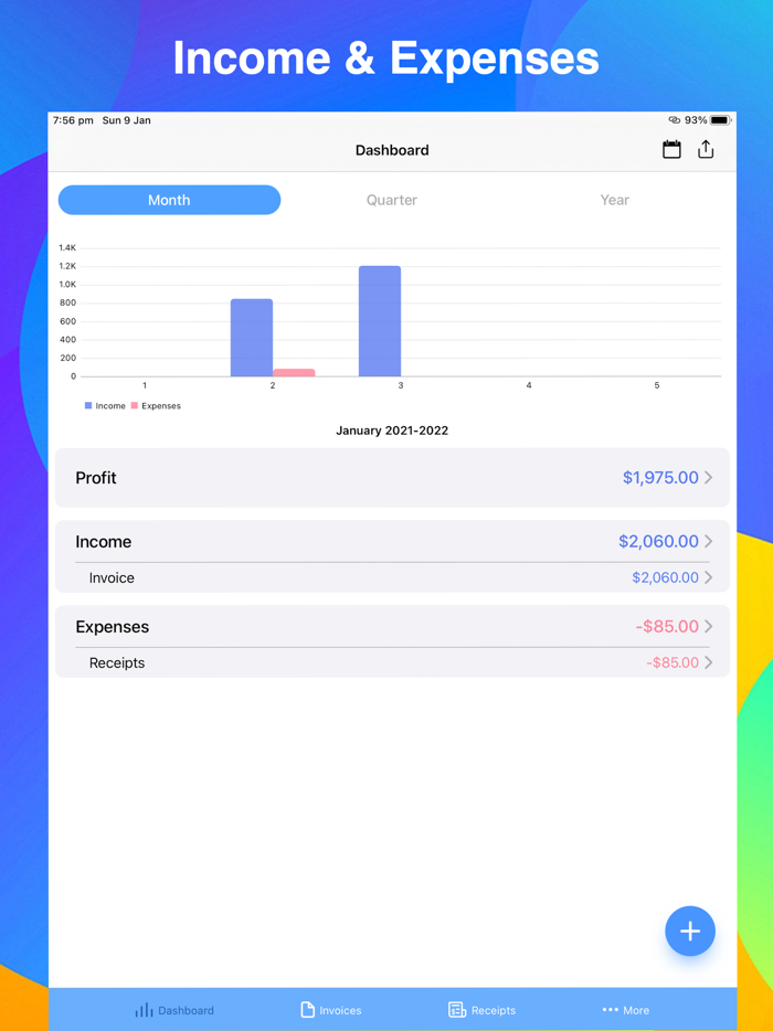 Invoice and Receipt tracker