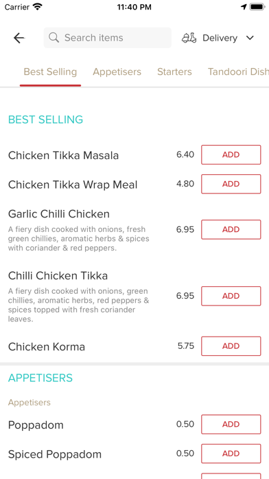 Massala Indian Takeaway. Screenshot