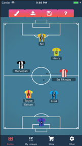 Build Lineup screenshot