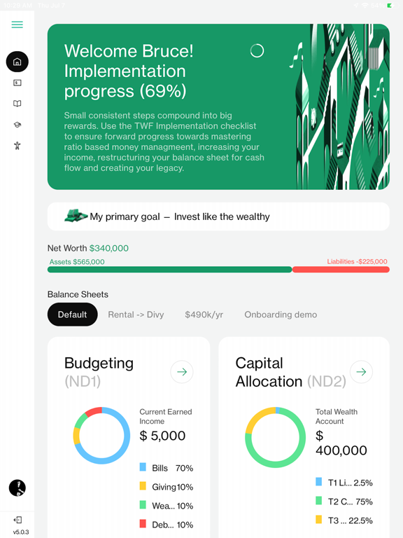 Wealth-Builder iPad screenshot 4 - Finance app