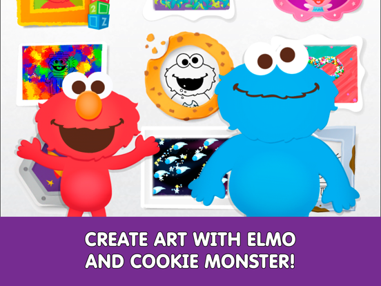 Sesame Street Art Maker iPad app afbeelding 1