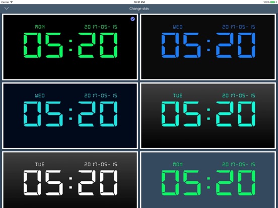 Digital Clock - Bedside Alarm iPad screenshot 6 - Lifestyle app