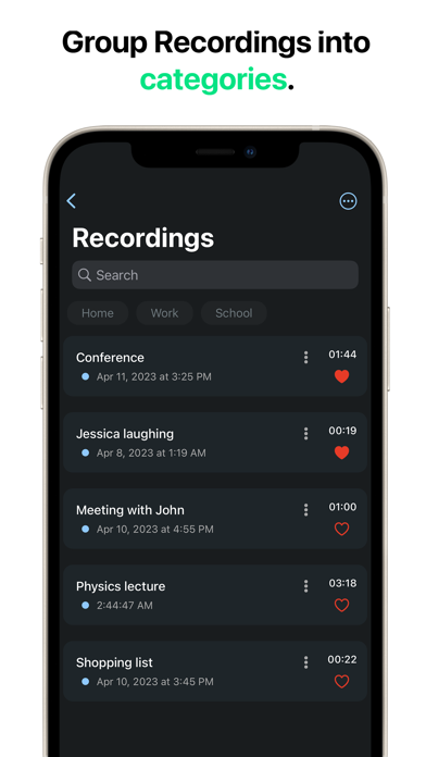 Audio Recorder & Voice Memos Screenshot