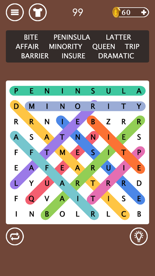 #7. Word Search - Word Find Puzzle (iOS) By: 鹏飞 侯