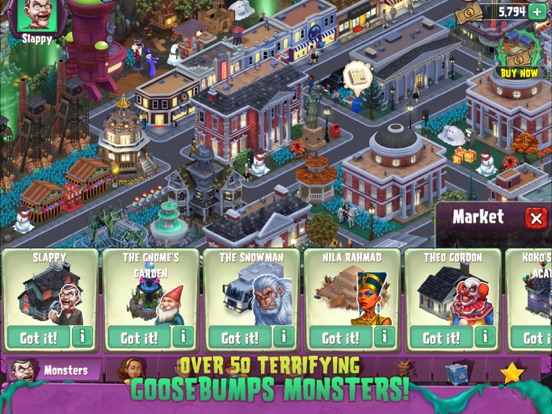 Goosebumps Horror Town iPad app afbeelding 2