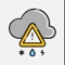 Icon Weather warnings - Warningfy