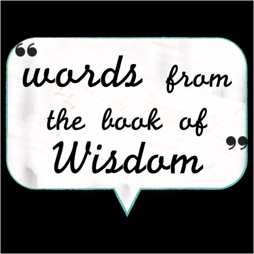 words from the Book of Wisdom icon