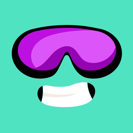 Funny face kids games FluoMask Icon