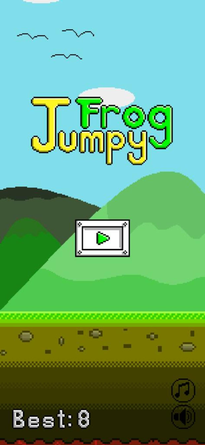 Jumpy Frog 8 bit