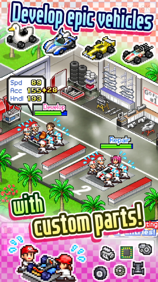 #2. Grand Prix Story (iOS) โดย: Kairosoft Co.,Ltd