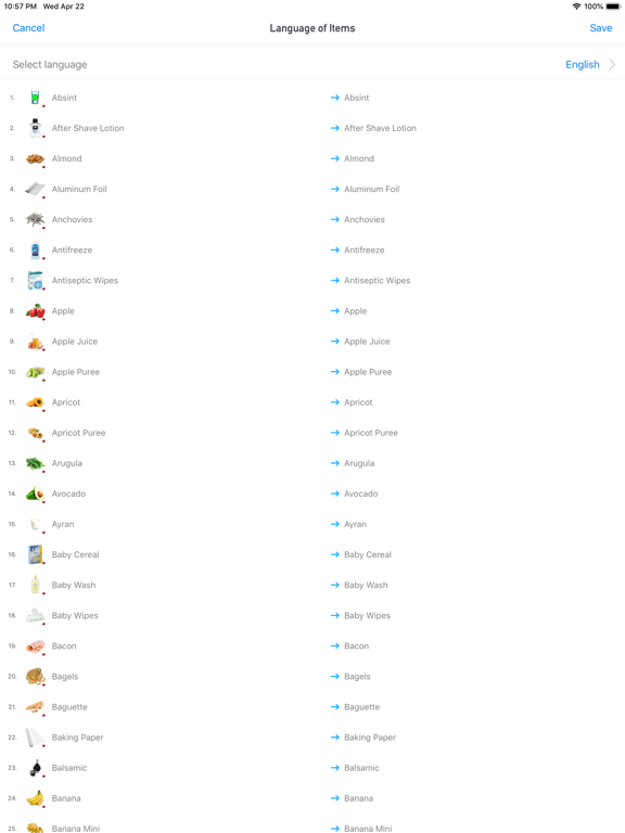 Grocery Shopping List - Pro iPad screenshot 4 - Productivity app