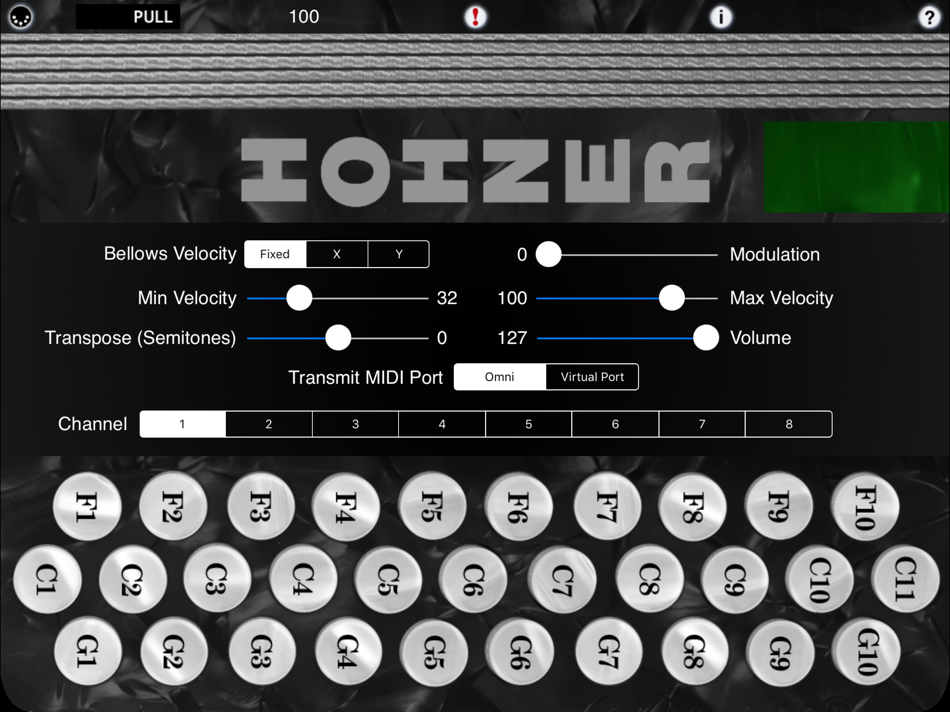 #2. Hohner MIDI SqueezeBox (iOS) 由: Michael Eskin