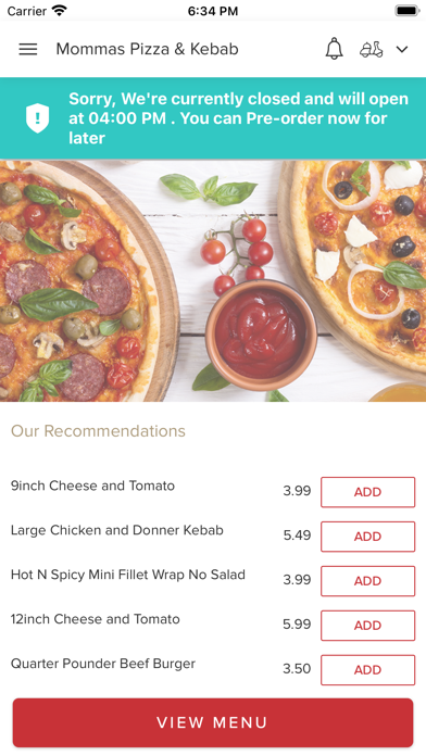 Mommas Pizza & Kebab Screenshot
