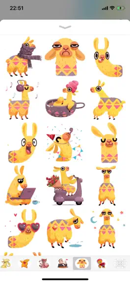 Game screenshot Hipster Lama Funny Stickers mod apk