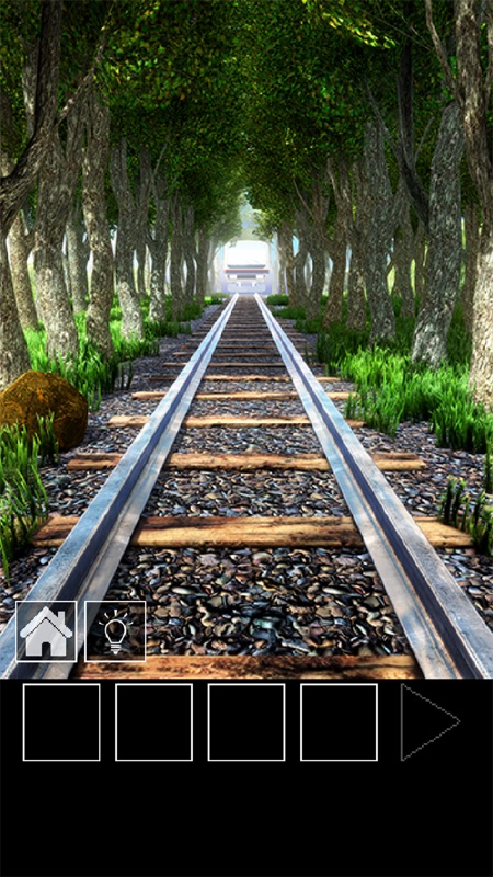 脱出ゲーム　電車のある道 screenshot 1