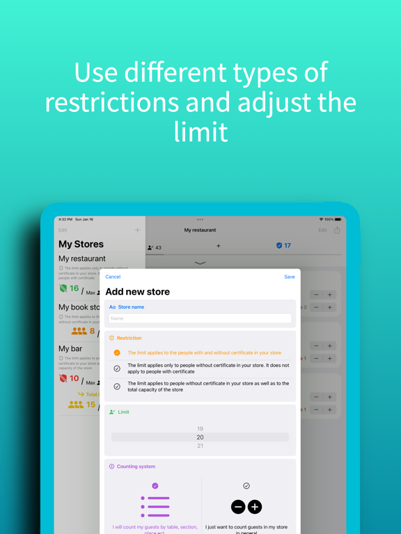 People Counter for Limits Pro+ screenshot 4