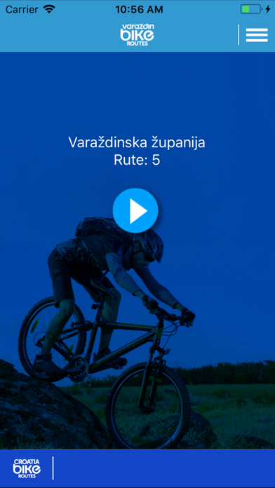 Varazdin Bike Routes Screenshot