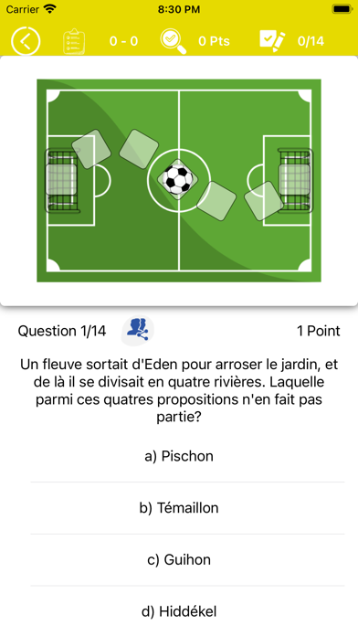 Bible Quiz (english-french) Screenshot