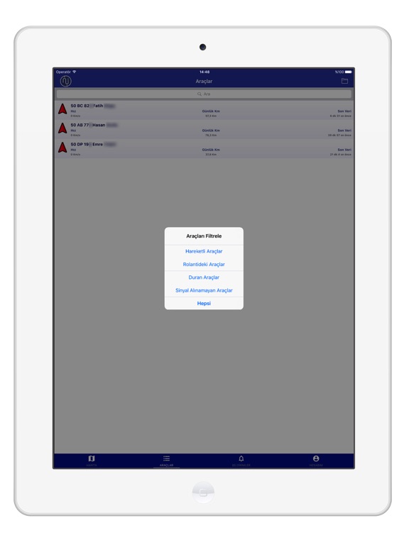 Nissa Vehicle Tracking iPad screenshot 4 - Navigation app