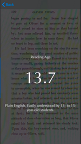 Text Reading Age Checker screenshot