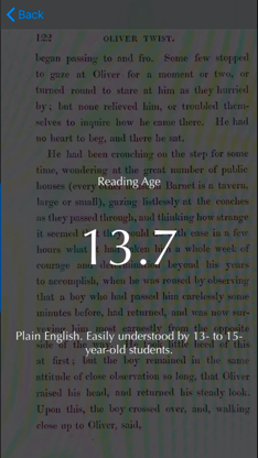 Text Reading Age Checker screenshot 3