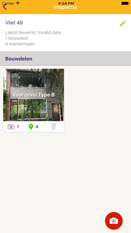 Inspectieapp Renovatieplanner