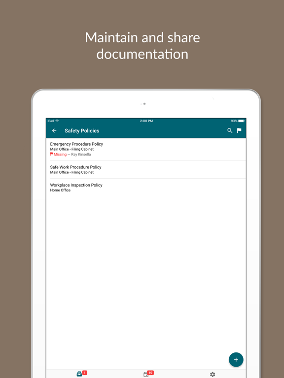 SafeDoc iPad screenshot 3 - Business app