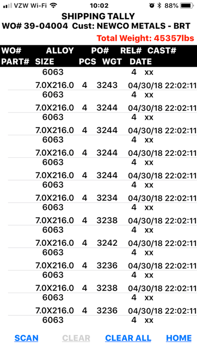 SolVIS Barcode Scanning Screenshot