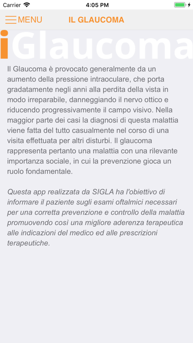 iGlaucoma Screenshot