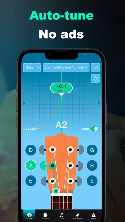 guitar, ukulele tuner Pro- iGU screenshot-0