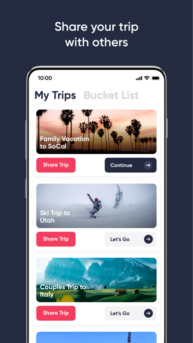 Tripio Travel App Screenshot