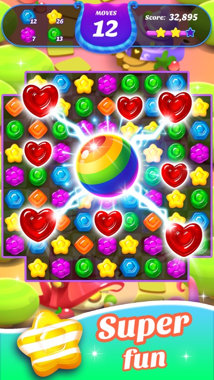 Gummy Candy Blast！Match 3 Game screenshot-0