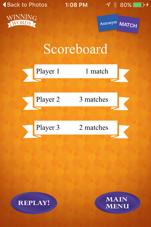 Antonym Match