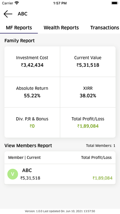 JNV Financial Services Screenshot