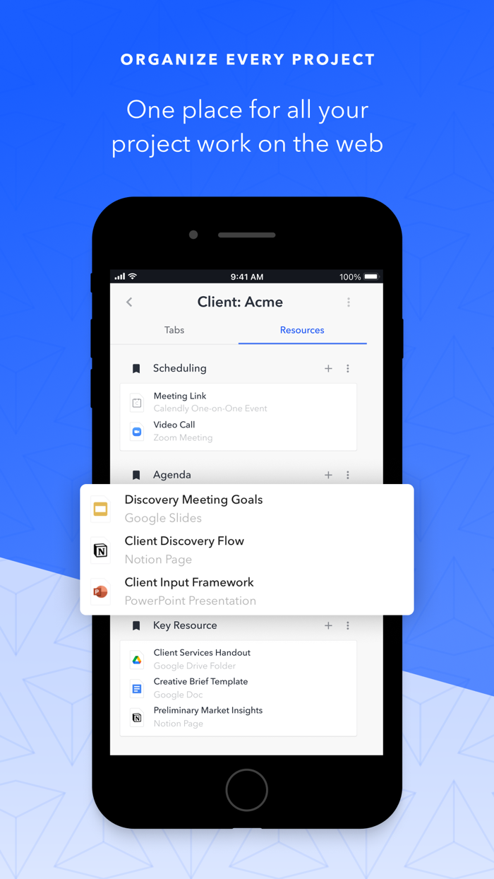 Workona - Project organizer