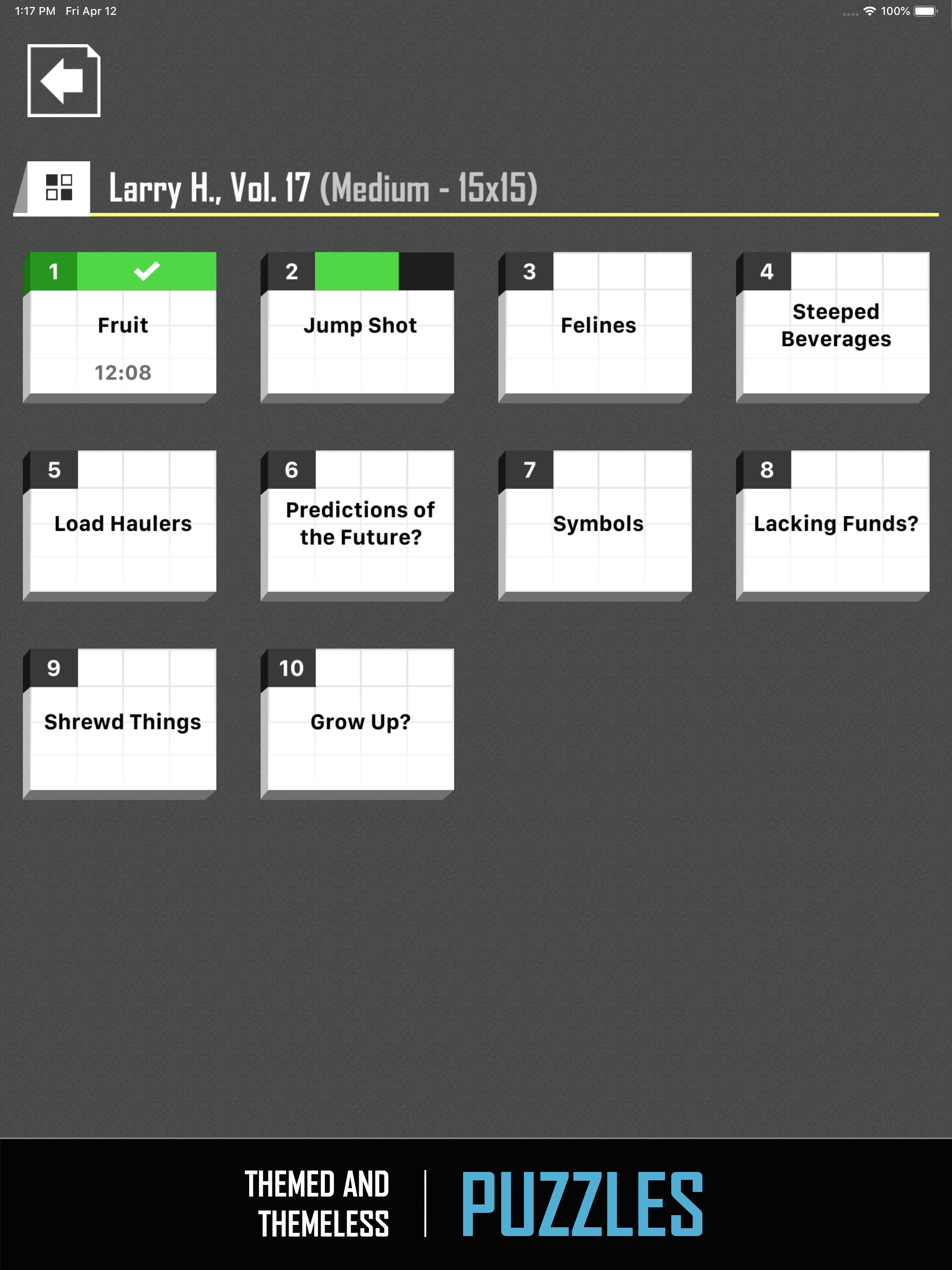 Crossword Puzzle Redstone screenshot 16