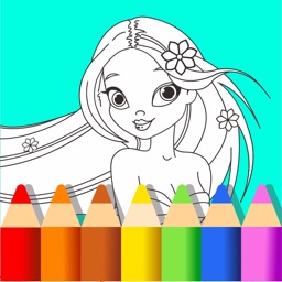 Coloring Mermaid and Princess