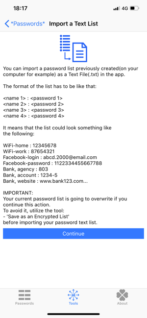 ‎*Passwords* Copy & Paste Screenshot