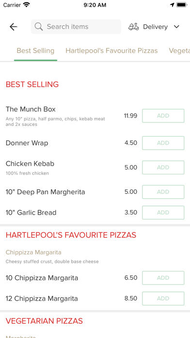 Chippizza Hartlepool. Screenshot