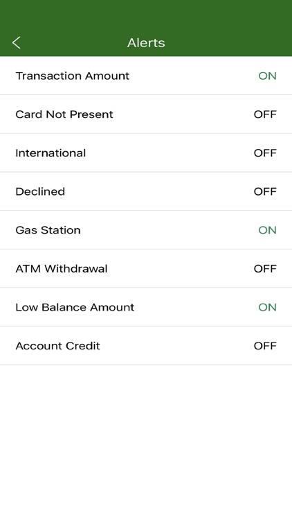 First Florida Card Controls