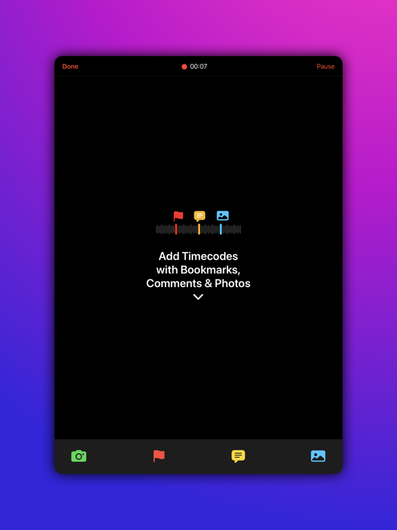 Screenshot #6 pour Audio Recorder with Timecodes