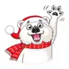 Christmas Ted Frosty Sticker App Feedback