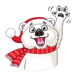 Download Christmas Ted Frosty Sticker app