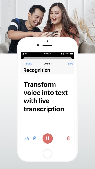 Hear Boost: Live Transcribe Screenshot