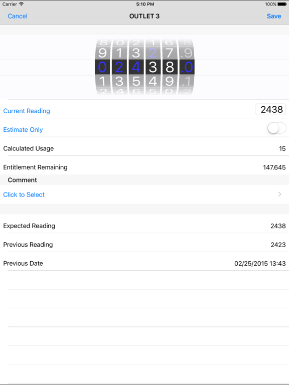 Screenshot #4 pour Meter Reading