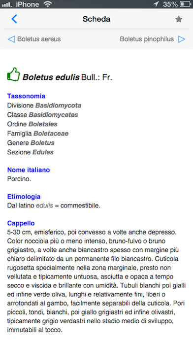 Funghi italiani Screenshot