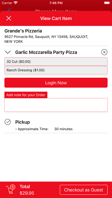 Grande's Pizzeria & Restaurant Screenshot