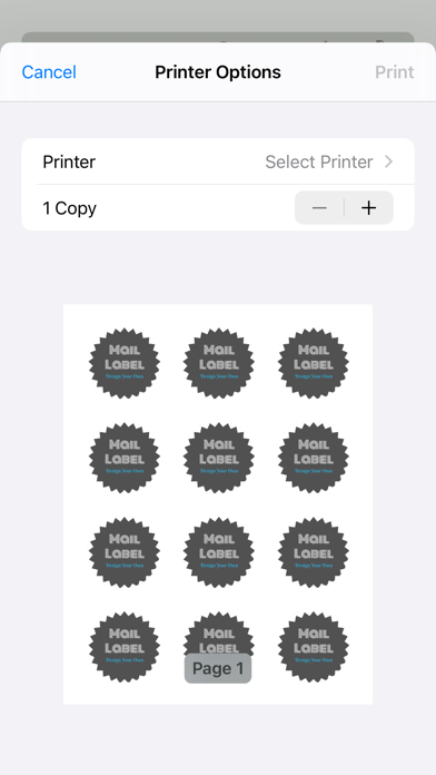 Mailing Label Designer Screenshot